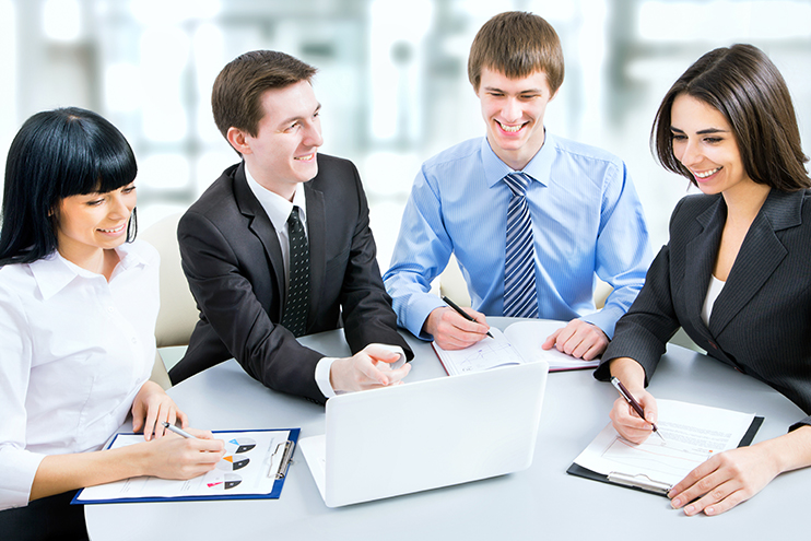 Image of a business group in a meeting
