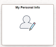 My personal info icon