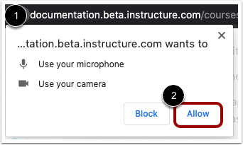 Chrome media permissions