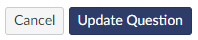 a screenshot of the Update Question button