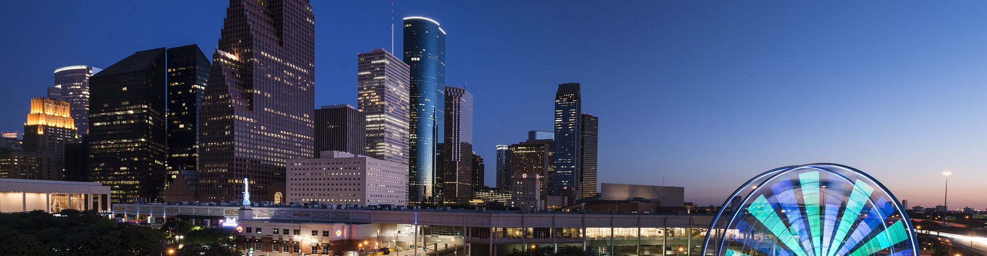 Skyline of Houston at night