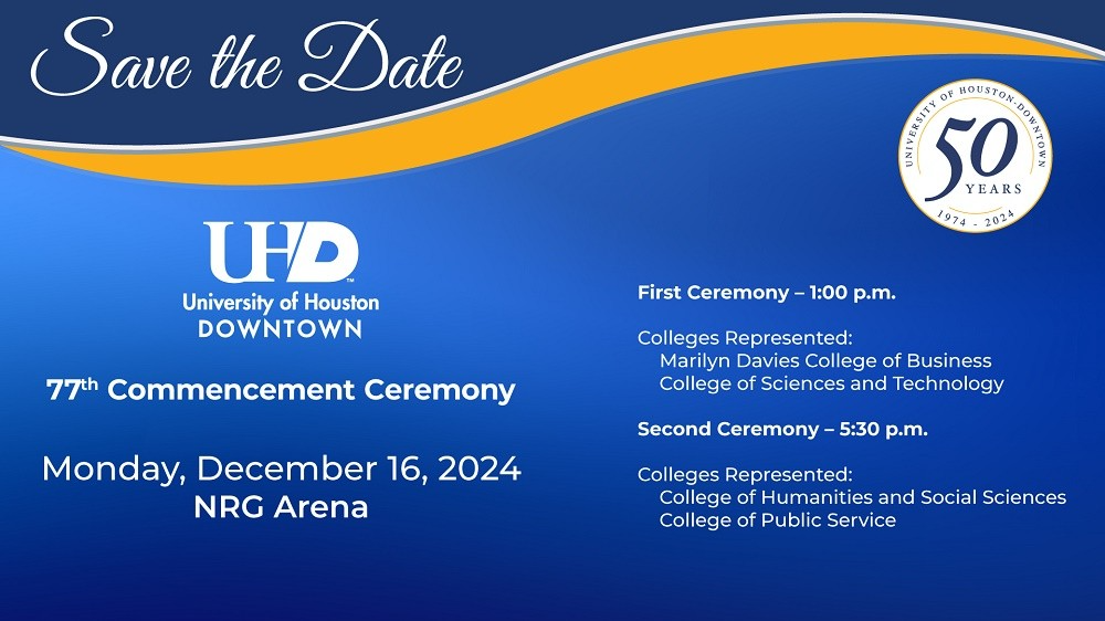 graphic image of save the date for commencement